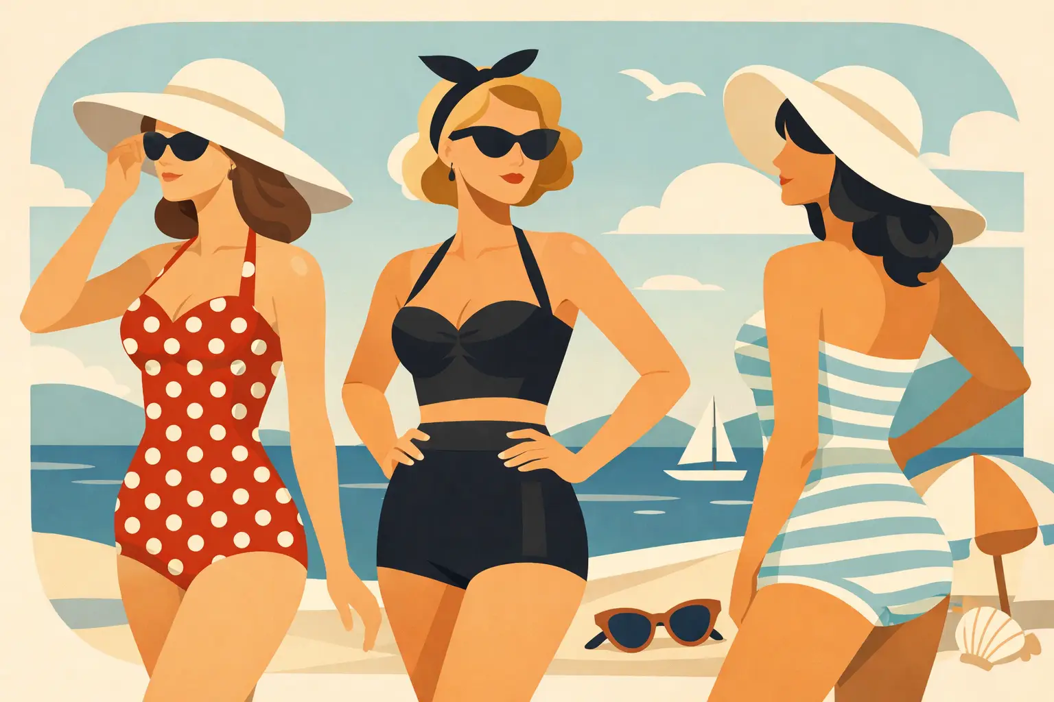 Vintage Swimsuit Styles Women Can Wear Now